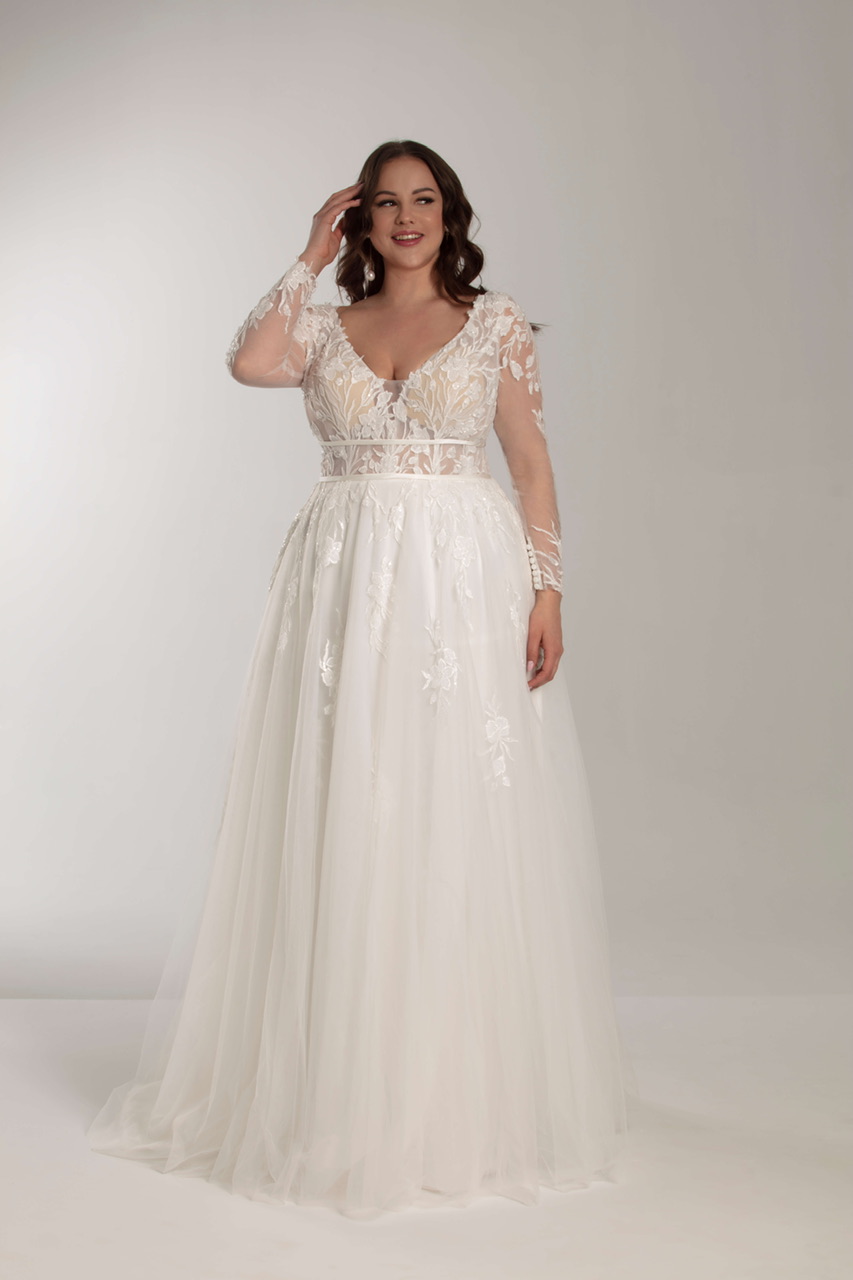 Curvybrautkleid von Jarice bei Biancas Brautmoden